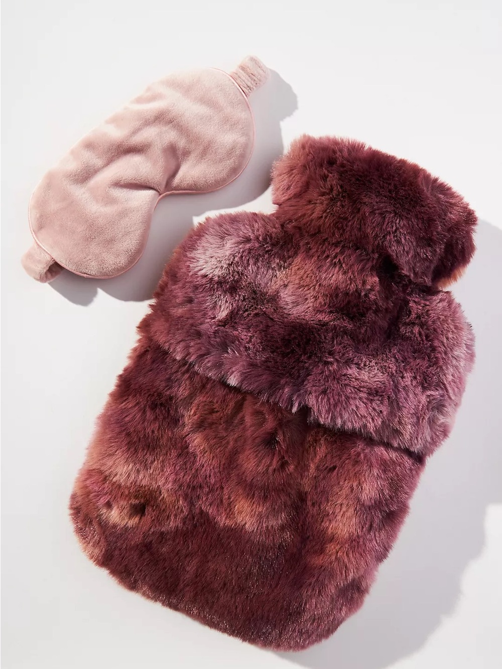 Anthropologie Luxe Dyed Faux Fur & Sleep Mask gift set, NWT - Picture 2 of 3